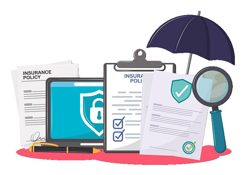 insurance document automation illustration