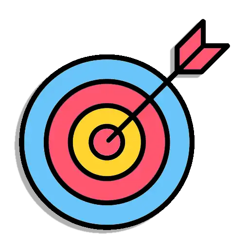 arrow in target bullseye